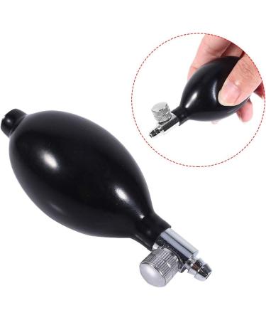 Dewin Black Sphygmomanometer Bulb Replacement for Manual Blood Pressure Monitor - Latex Bulb with Air Release Valve - Buy Online on GoSupps.com
