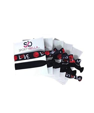 Infinity Collection Basketball Hair Accessories Basketball Hair Ties No Crease Basketball Hair Elastics Set