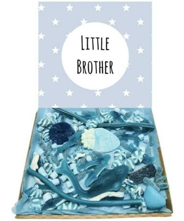 Little Brother Blue pick n mix 300g Pick and Mix Sweets Gift Box Hamper Retro Sweet Present Birthday Christmas Easter - Buy Online on GoSupps.com