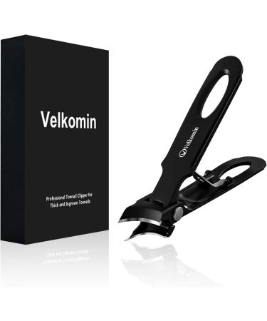 Slant Curved Cut Nail Clippers for Thick Toenails | Durable Men's & Women's Toenail Cutters - Black - Buy Online on GoSupps.com