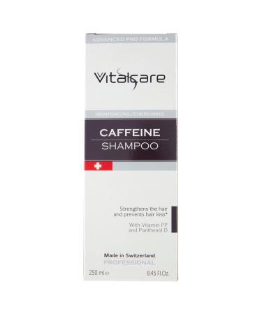 DIAMOND INTERNATIONAL Vitalcare | Swiss - Caffeine Shampoo Strengthening and Energizing Strengthens Hair and Prevents Hair Loss With Vitamin PP and Panthenol D 250 ml