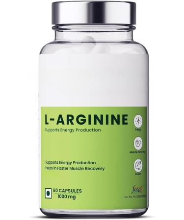 Organics L Arginine 1000 mg with Chromium Picolinate Good for Muscle Growth Stamina Good Recovery Immune Booster & Energy for All-60 Veg Capsules. - Buy Online on GoSupps.com