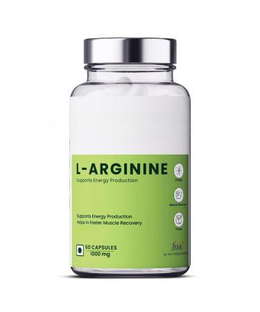 Organics L Arginine 1000 mg with Chromium Picolinate Good for Muscle Growth Stamina Good Recovery Immune Booster & Energy for All-60 Veg Capsules.