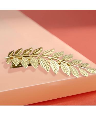 Gold Toga Party Greek Goddess Costume with Gold Leaf Hair Barrettes - Halloween Hair Clips - Buy Online on GoSupps.com