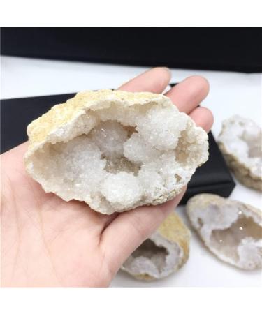 Natural Crystal Rough Stone Jewelry Specimen Healed 1PC Natural Agate geode Crystal Hole Specimen Contains Clear Crystal Clusters Stone Halloween Decorations As a Gift Stone Jewelry - Buy Online on GoSupps.com