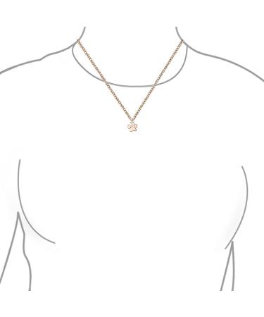Initialee A-Z Paw Pod Necklace for Pets | Dog & Cat Jewelry in Polished Rose & Yellow Gold | .925 Sterling Silver | Perfect Gift for Women & Teens - Buy Online on GoSupps.com