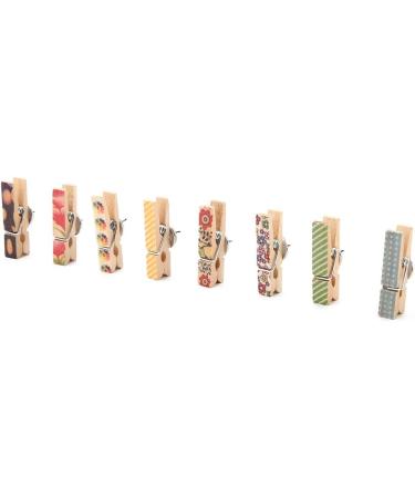 Tyenaza 50pcs Mini Natural Raw Wood Clips - 35x7mm Craft Decoration Clips for Photos & Clothes - Ideal for DIY Projects - Buy Online on GoSupps.com