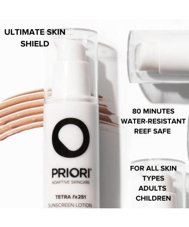 Priori Skincare TETRA SPF 55 Lotion 1.7 fl oz - Broad Spectrum Sun Protection - Buy Online on GoSupps.com