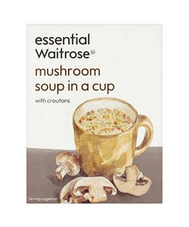 Waitrose Waitrose Pack of 4 Mushroom Soup Cups 24g