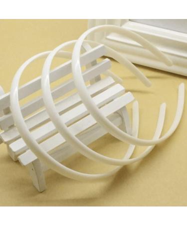 Simple Headbands for Women & Girls - 20 Pack Thin No Teeth Hair Bands - White Hair Accessories - Buy Online on GoSupps.com