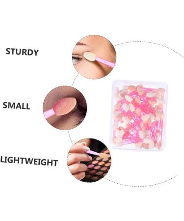 SOESFOUFU 50pcs Double Ended Eyeshadow Brush Eyeshadow Sponge Stick Eye Shadow Brush Makeup Pink Plastic - Buy Online on GoSupps.com