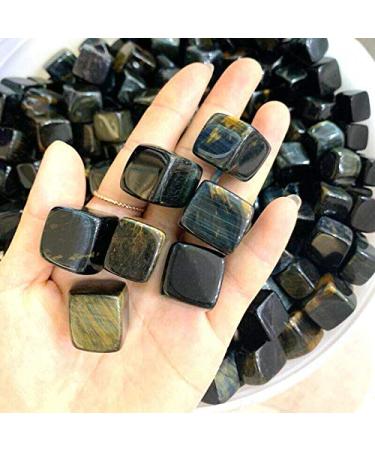 100g Natural Cube Blue Tiger Eye Stones Crystal Gravel Minerals Specimen E303 Natural Stones and Minerals