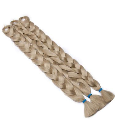 Tess 41 Jumbo Braids Extensions - Medium Blonde Synthetic Crochet Hair 3PCS (165g) - 100cm #24 - Buy Online on GoSupps.com