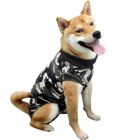 Dog Surgery Recovery Suit | Medical Pet Shirt for Dogs & Cats | After Surgery Onesie in Camouflage (S) - Buy Online on GoSupps.com