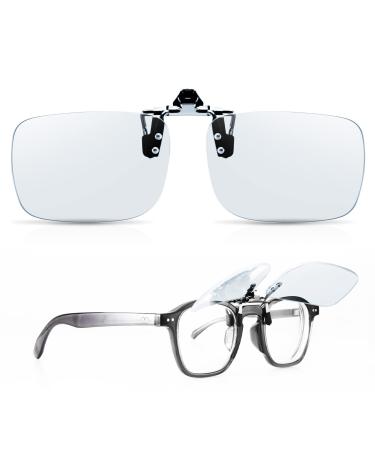 Goiteia 380-500nm Blue Light Filter Gaming Glasses Clip-on Gamers & Esport Accessories (Flip up 50% Blue Light Filter Clear)