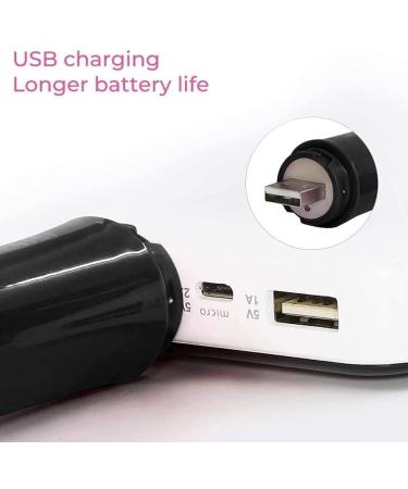 4 in 1 Ear & Nose Hair Trimmer for Men & Women - Electric Painless Facial Hair Remover Waterproof Eyebrow Trimmer USB Rechargeable Black - Buy Online on GoSupps.com
