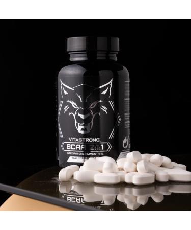 BCAA 2.1.1 Vitastrong Branched Amino Acids | L-Leucine L-Isoleucine L-Valine 100% Pure with Vitamin B6 | Pre & Post Workout Supplement - Buy Online on GoSupps.com