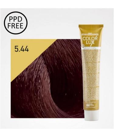 Design Look Lux 5.44 Light Copper Intense Brown Hair Color 100ml - Buy Online on GoSupps.com