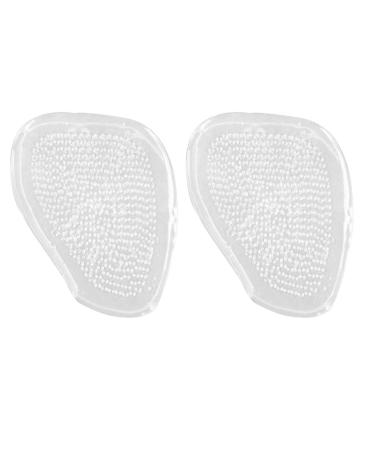 Milisten 1 Pair of Foot pad Forefoot Pads Silicone Heel Forefoot Cushion Clear Pumps for Women Heels heeles Clear Sandals Gel pad for high Heels pad Non-Slip Men and Women