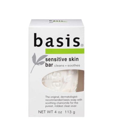 Basis Sensitive Skin Bar Soap - 4 oz Bar Pack of 3
