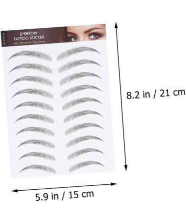 FOMIYES 6 Sheets Waterproof Eyebrow Stickers Artificial Eyebrow Imitation Eyebrow Brow Eyebrow Transfer Stickers Eyebrow Stickers Makeup Brow Sticker Eyebrow Tool - Buy Online on GoSupps.com