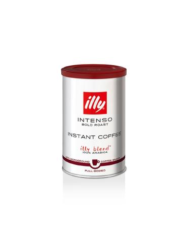 illy Intenso Caf instantan r ti vigoureux intense robuste et enti rement aromatis avec des notes de cacao profond 100 % Arabica sans conservateurs bo te de 94 ml (1 pi ce) Torr faction fonc e intense 95 g (Lot de 1)