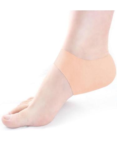 Silicone Gel Heel Protector Sock - Pain Relief for Cracked Feet Plantar Fasciitis & Spur | Anti-Cracking Care - Buy Online on GoSupps.com