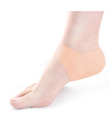 Silicone gel heel protector sock cracked foot care pain relief anti-cracking pillow for spur broken foot bladder plantar fasciitis skin colors