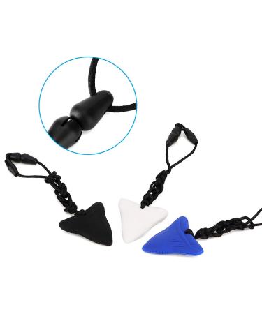 Buy 3-Piece Silicone Baby Bite Ring Necklace | Toddler Oral Sensory Care | Black White & Blue - Buy Online on GoSupps.com