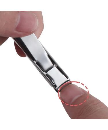 SVAASA Nail Clippers Ultra-Thin Nail Clippers Collapsible Portable Travel Fingernail Keychain Nail Scissors Cutter Stainless Steel Manicure Tools - Buy Online on GoSupps.com