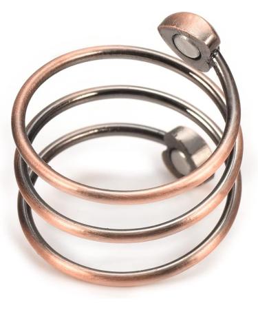 Magnetic field women's copper ring pure copper heart shaped women's ring Brown - Buy Online on GoSupps.com