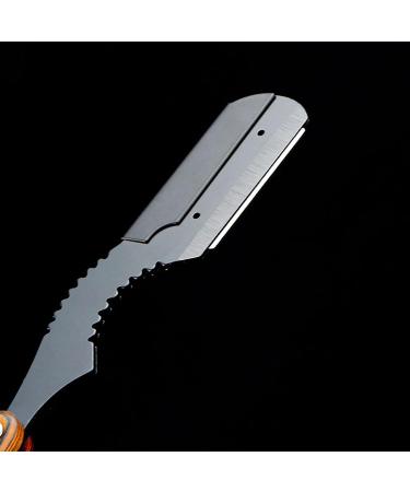 Straight Edge Razor Blade Holder - Premium Wooden Handle Beard Razor for Men | Safe & Sharp Manual Shaving (Blades Not Included) - Buy Online on GoSupps.com