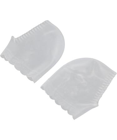 Silicone Jersey Socks for Achilles Tendon Relief | Pain-Relieving Elastic Foot Care - Anti-Cracking Purple & White - Buy Online on GoSupps.com