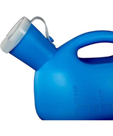 Men Urinal Bottle 2000ml Capacity Spill Proof Wide Opening Convenient Handle Prevent Leakage Ideal for Elderly Male Urinals - Buy Online on GoSupps.com