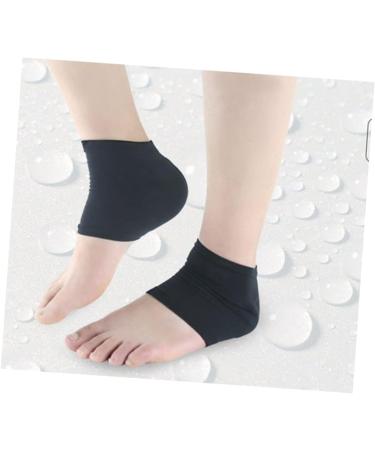 PLAFOPE Gel Heel Socks Dry Feet Socks Black Heel Cracked Heel Socks Heel Moisturizing Sock Open Toe Black Sock Spa Socks Heel Sleeves Moisturizing Socks Heel Protector Foot Socks Damping - Buy Online on GoSupps.com