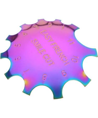 French Nails Template | Stainless Steel Smile Line Cutter | Nail Art Stencil Tool for Manicure - Buy Online on GoSupps.com