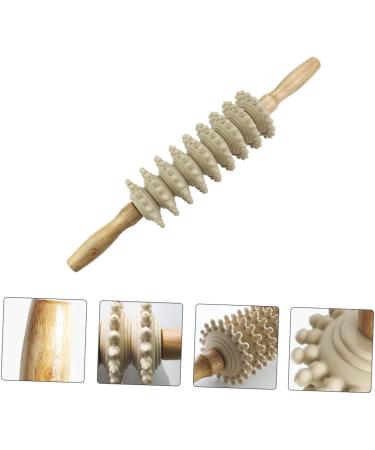 Lurrose Chinese Massage Balls - Portable Wooden Acupressure Roller for Muscle Relief & Fitness | Manual Muscle Massage Roller - Buy Online on GoSupps.com