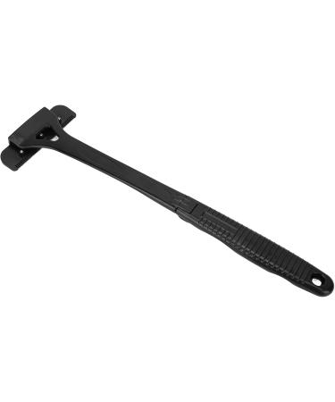 Brnoo Back Razor for Men | Extra Long Handle & Foldable Body Hair Cutter | Professional Black Back Blade (No Blade) - Buy Online on GoSupps.com