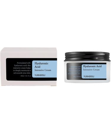 Hyaluronic acid facial cream moisturizing care with vitamins C E & B3 soothing antiaging cream for dry and sensitive skin 100 ml fast absorption only for Austria Luxembourg - Buy Online on GoSupps.com