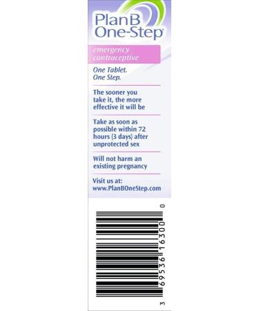Plan B One-Step Emergency Contraceptive, 1.5 Mg (1 Tablet)