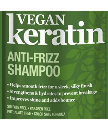 Difeel Vegan Keratin Anti Frizz Shampoo 33.8 oz - Cruelty Free Sulfate Free Hair Care for Frizz Control - Shop Internationally - Buy Online on GoSupps.com