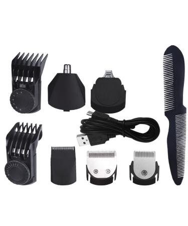 7 in 1 Men's Grooming Kit - Rechargeable Hair Trimmer Beard Shaver & Ear/Nose Hair Clipper - Buy Online on GoSupps.com