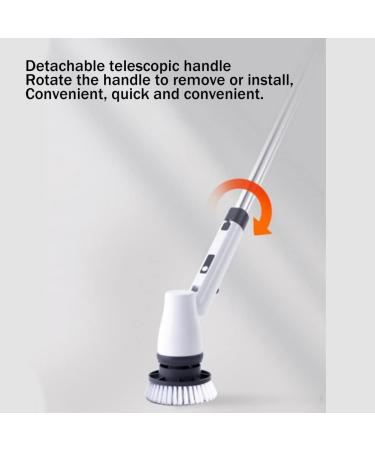 qazaa Electric Scrubber Electric Bathroom Cleaning Brush Suitable for Cleaning Walls/Floors/Bathrooms/Kitchens/Cars - Buy Online on GoSupps.com