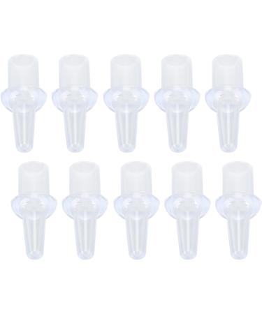 Haofy 10pcs Silicone Enema Nozzle Tips - Washable Soft 8mm Inner Diameter for Private Douching - Replacement Tips for Enhanced Comfort - Buy Online on GoSupps.com