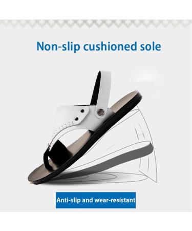 Summer Foot Correction Slippers for Men | Lightweight Leather Bunion Splints & Orthopedic Flip Flops for Hallux Valgus - Vintage Breathable Sandals (Size 7 White - Buy Online on GoSupps.com