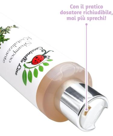 Coccinella Line Revitalizing thyme shampoo gives hair shine and elasticity size 200 ml - Buy Online on GoSupps.com