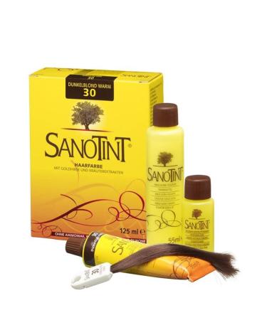 SANOTINT Hair Color No. 30 "Dark Blonde Warm" (125 ml) Green 1 piece (1 pack)