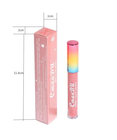 FAEYLI 6-Color Diamond Glitter Matte Lipstick - Long-Lasting Metallic Liquid Lip Gloss (05) - Buy Online on GoSupps.com