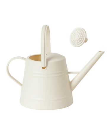 Arrosoir ergonomique pour plantes - Longue port e - Poign e antid rapante - Pour pots profonds - Bo tes de fen tre d'int rieur Cr me Blanc
