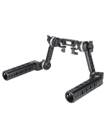 NICEYRIG Rosette Handle Kit with Extension Arm M6 Threaded Applicable for 15mm DSLR Shoulder Pad Rig System - 271